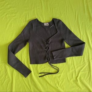 ❤️‍🔥 SOLD ❤️‍🔥 Urban Outfitters cross black crop top